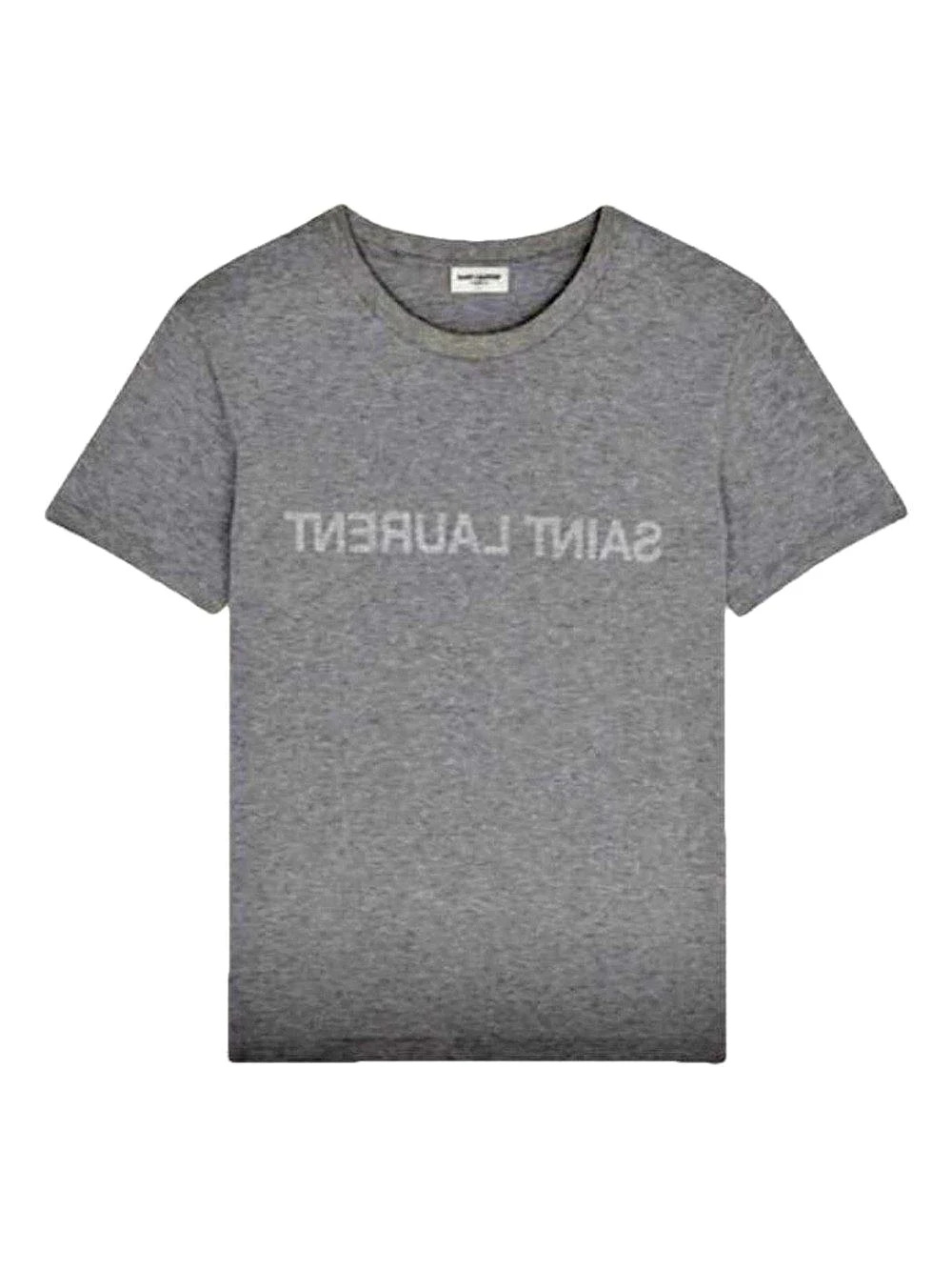 Saint Laurent Reverse Logo T-Shirt Gray
